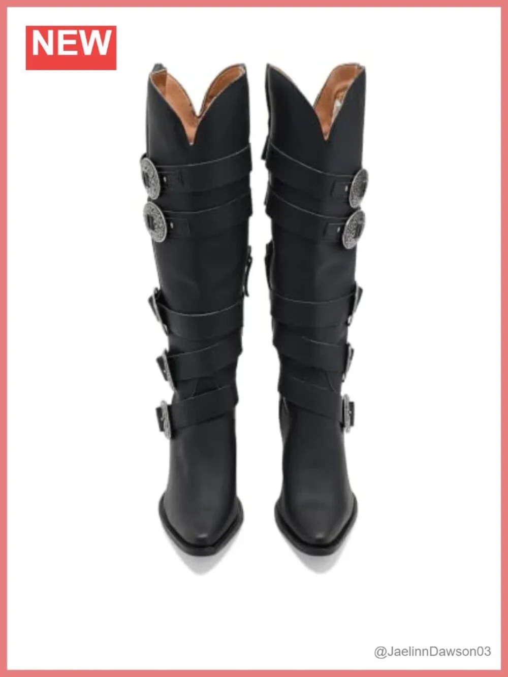 Over the Knee High Leather Snip Toe Boots Heels Zip Casual